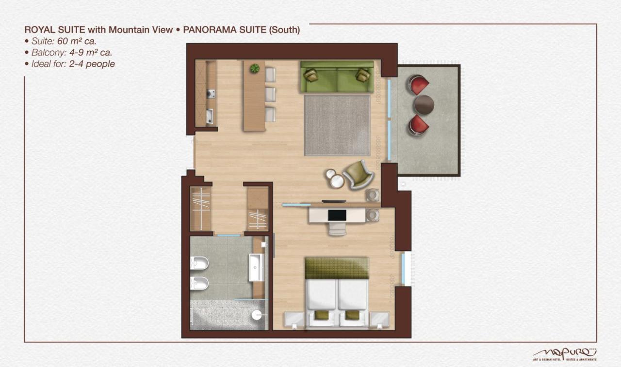 Art & Design Hotel Napura Terlano Bagian luar foto